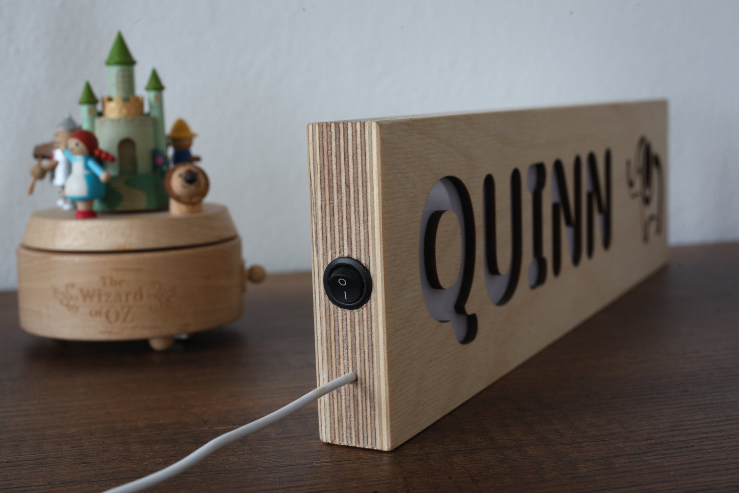 Personalized Baby Gift - Baby Name Sign - Wooden Night Light Nursery Above Bed - Birth Announcement - Baby Name Wall Decor - Newborn Sign