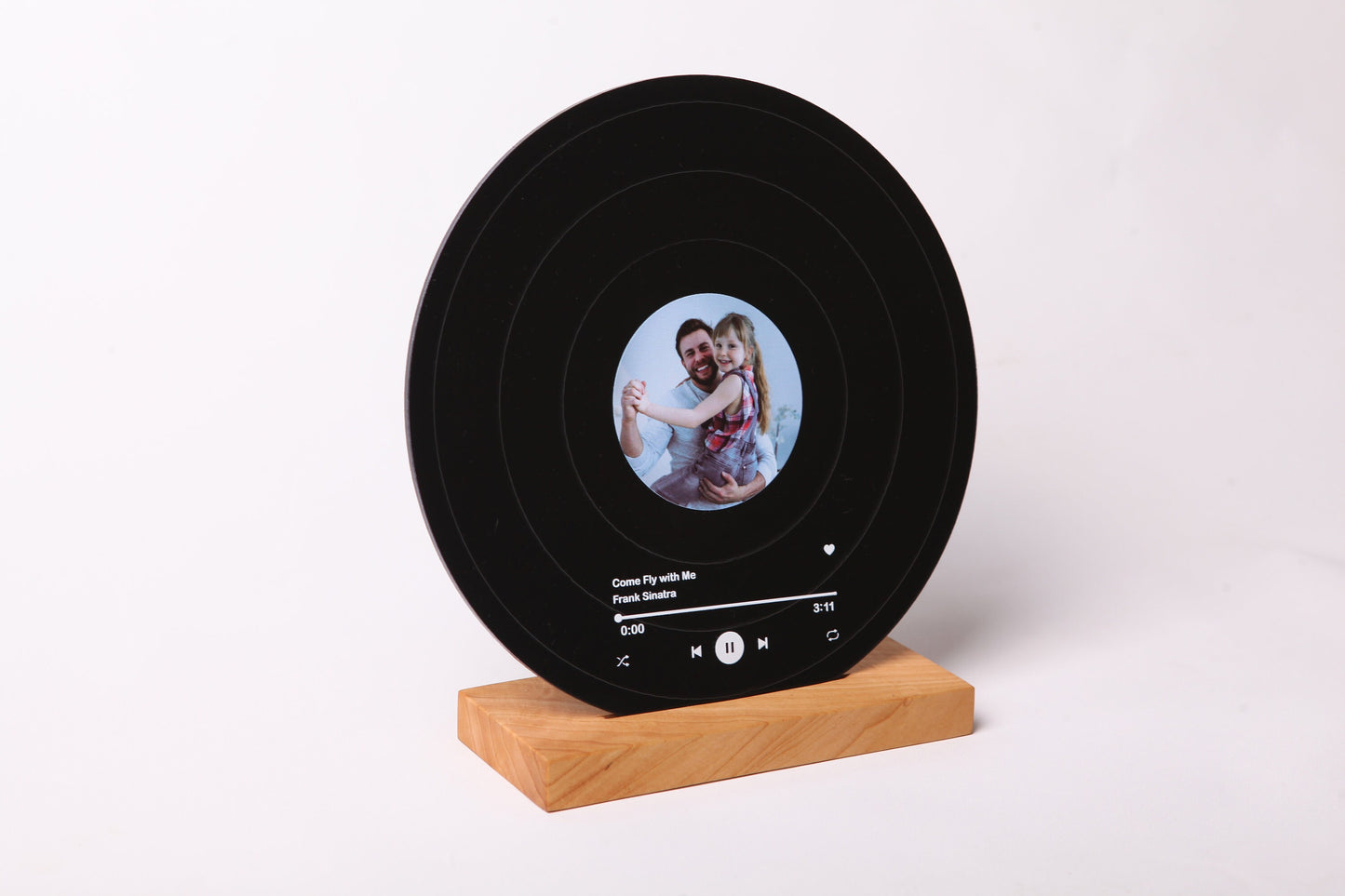 Custom Fathers Day Gift - Super Dad Gifts - Gift for Dad - Grandpa Gift - Music Record Plaque - Father Gift From Kids - Daddy Birthday Gift