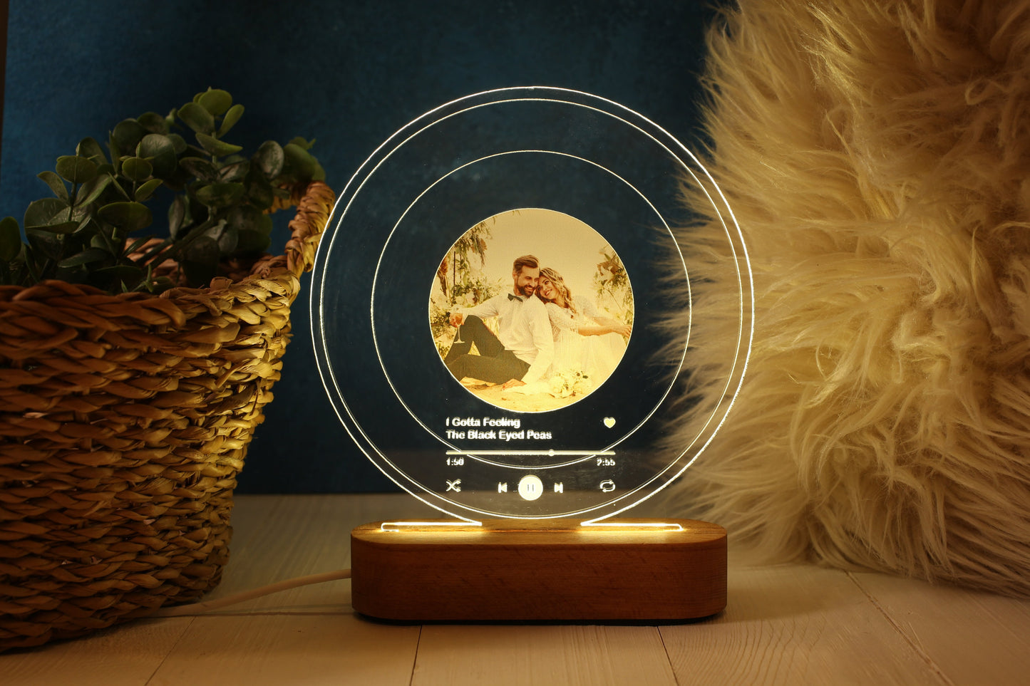 Illuminated Music Plaque - Personalized Mother Gift