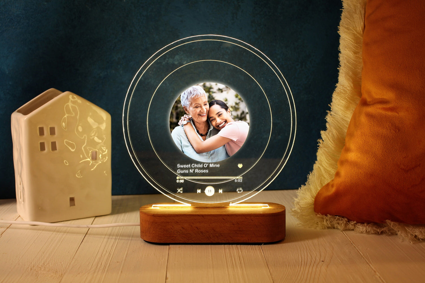 Illuminated Music Plaque - Personalized Mother Gift