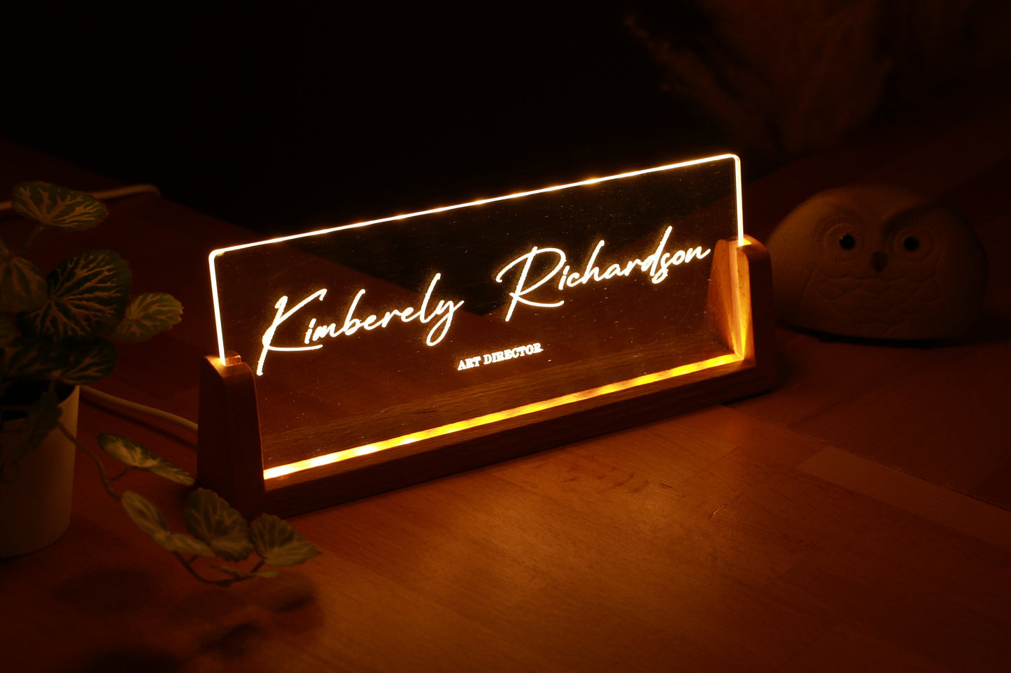 Custom Office Desk Plate - Professional Office Gift - Boss Coworker Gift