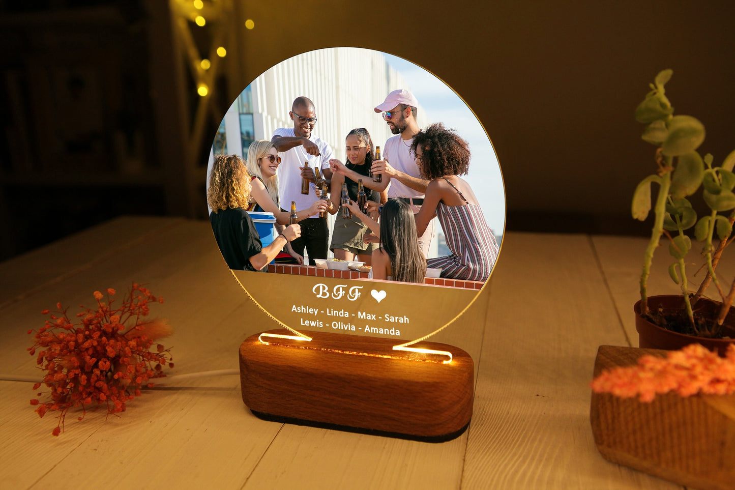 Personalized Pet Photo Gift - Custom Pet Gift - Personalize Photo Night Light