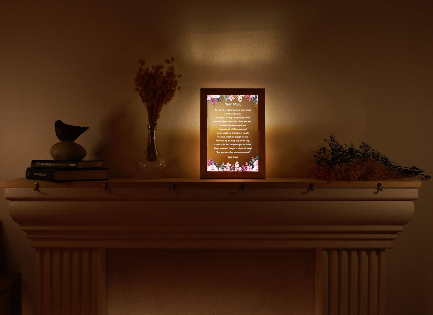 Custom Mom Letter Night Light - Personalized Gift for Mom