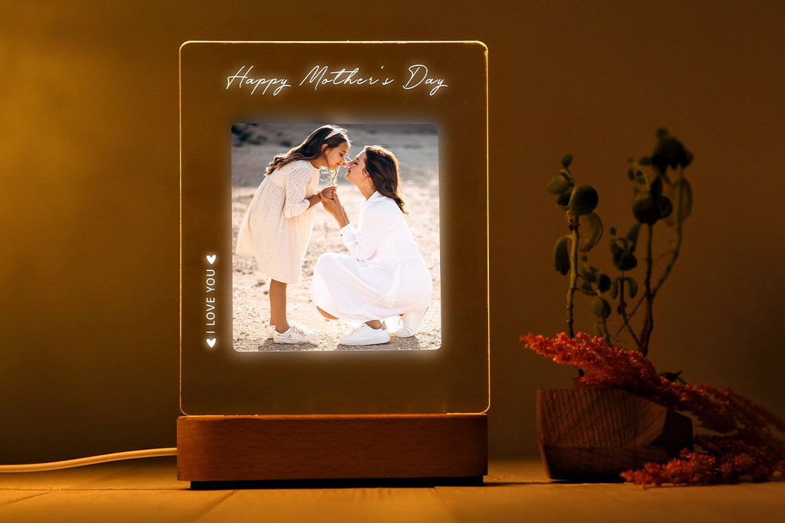 Photo Night Light for Mother's Day Gift - Gift for Mom