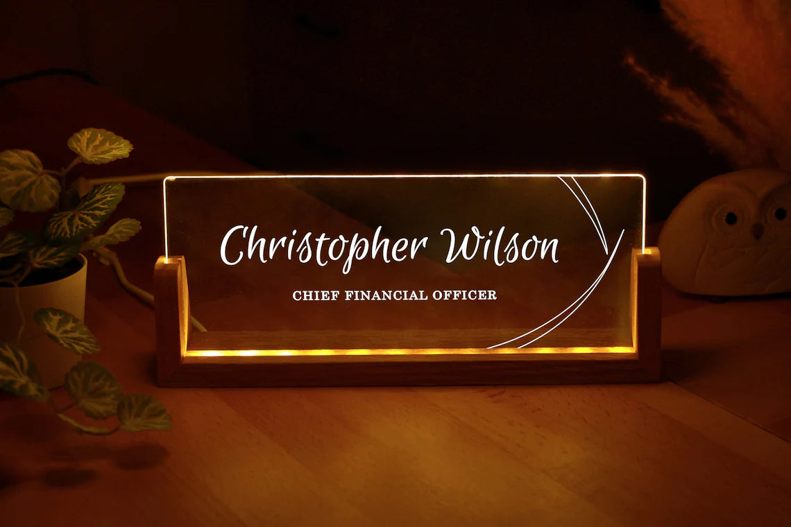 Custom Name Sign - Professional Gift - Promotion Gifts - New Job - Personalized Name Plate