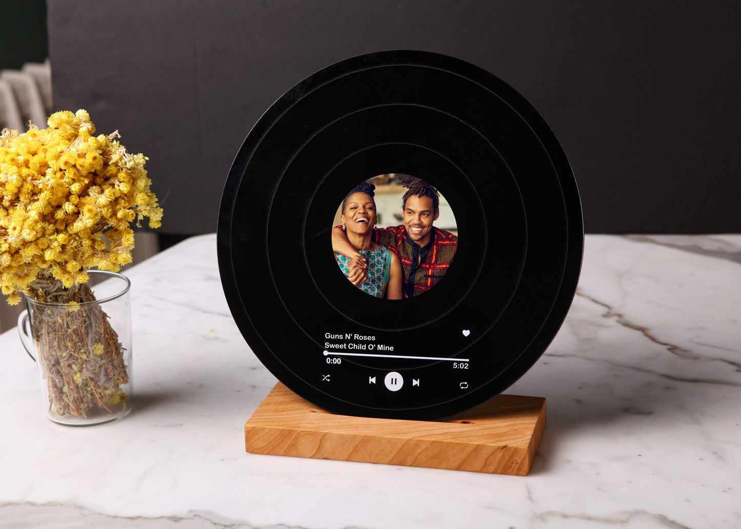 Custom Acrylic Plaque with Photo - Gift for Mom - Best Mom Gift - Mommy Gifts - Mother's Day Gift - Vinyl Record with Stand - Thank you mom