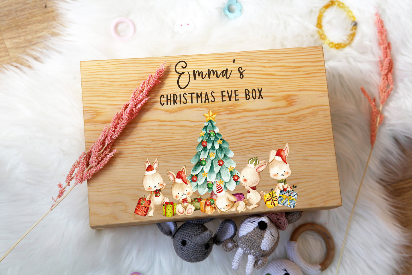 Custom Christmas Eve Box - Christmas Crate - Newborn Baby Gift - Baby Girl Gift - Baby Boy Gift - Gift for Kids - Toddler Gift - Xmas Gift