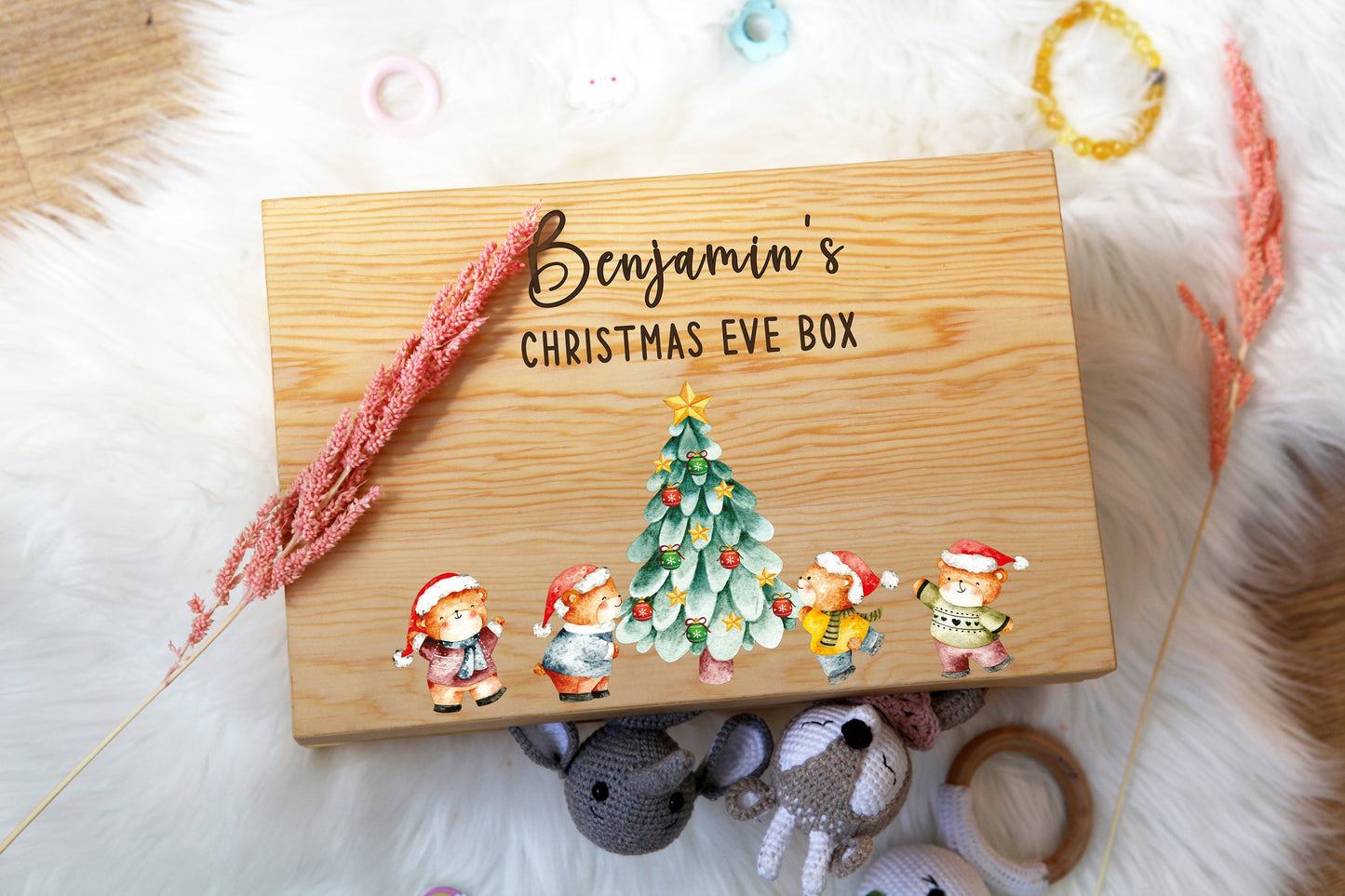 Custom Christmas Eve Box - Christmas Crate - Newborn Baby Gift - Baby Girl Gift - Baby Boy Gift - Gift for Kids - Toddler Gift - Xmas Gift