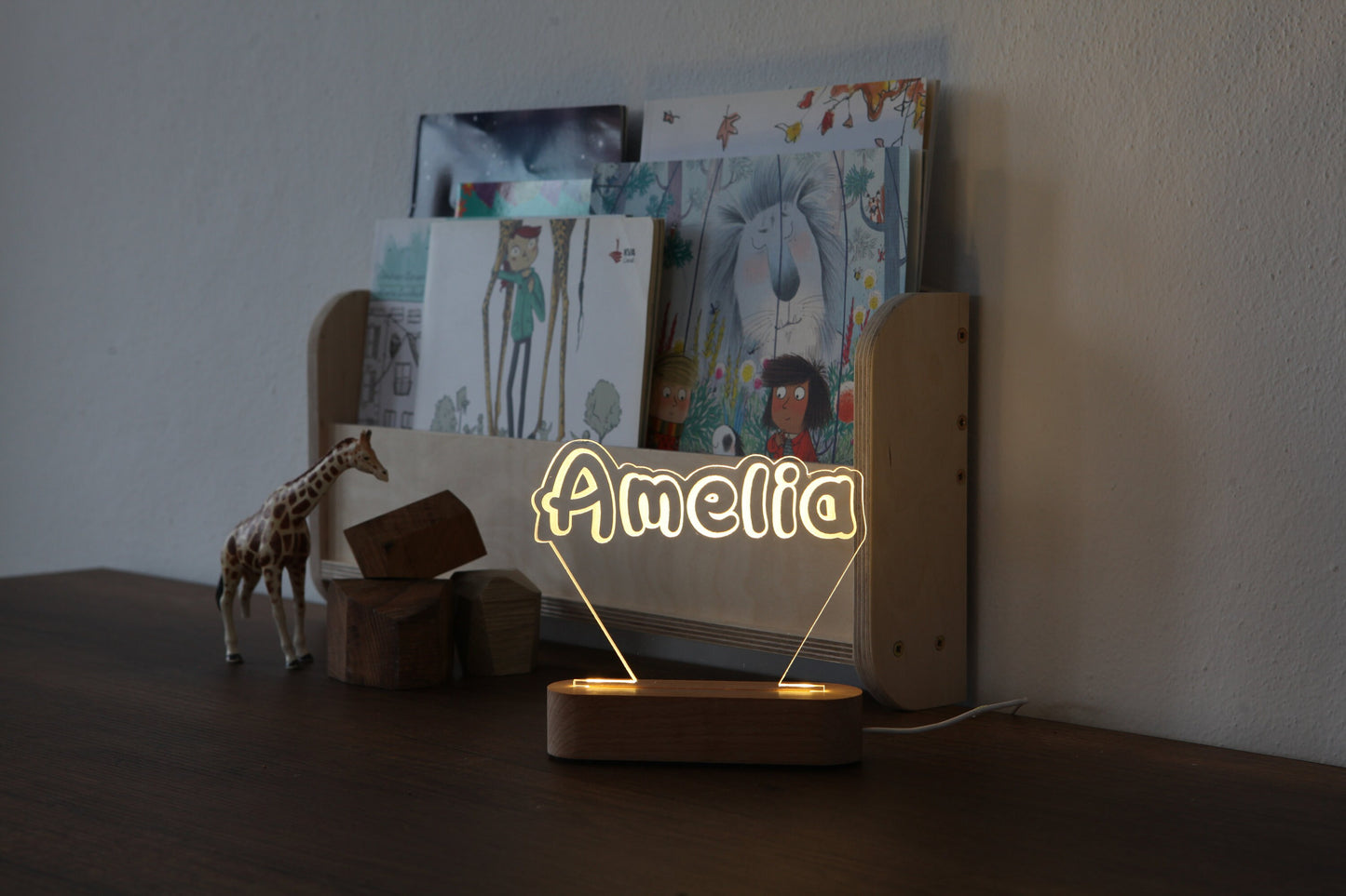 Personalized Plexi Night Light with Name - Nursery Decor