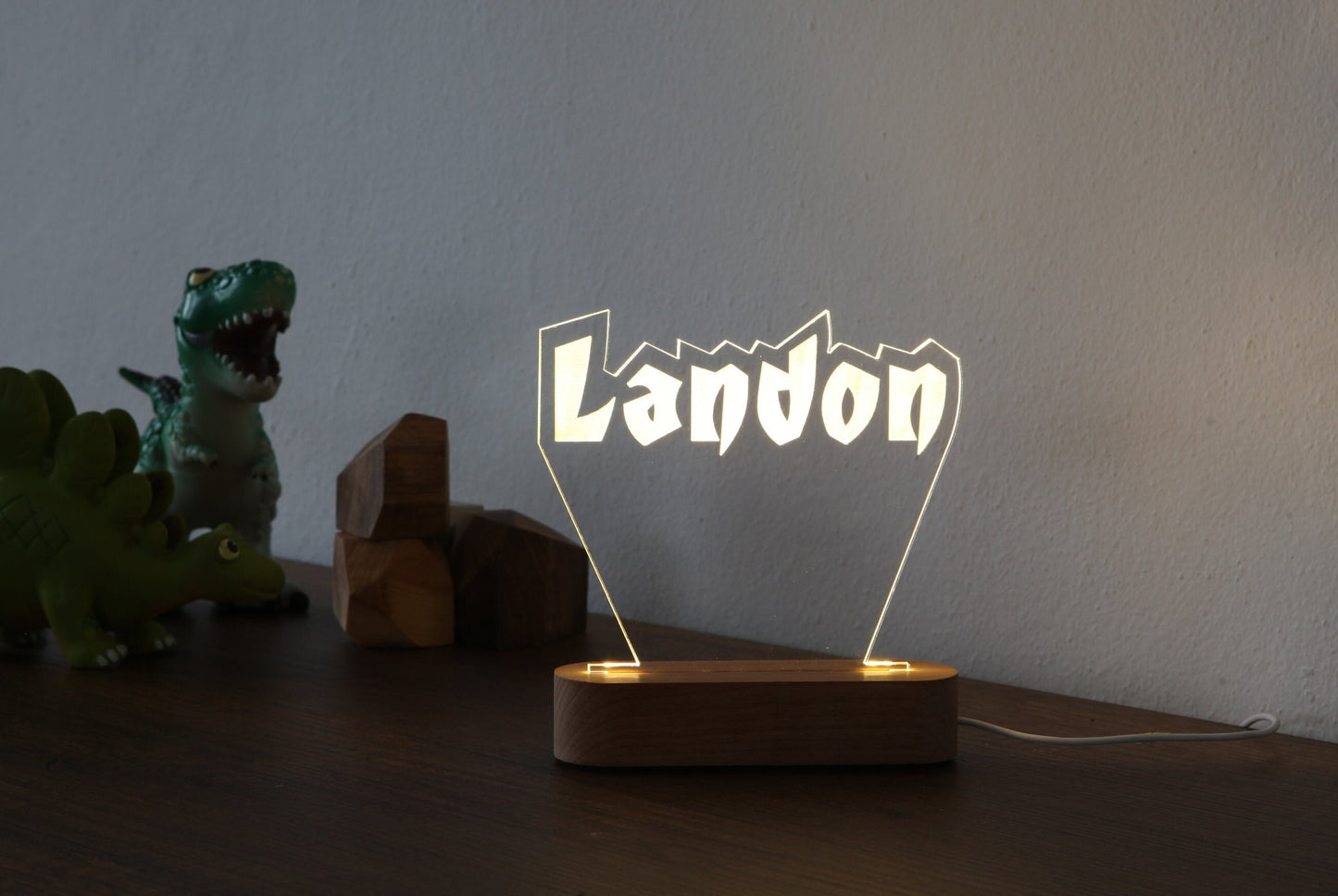 Personalized Plexi Night Light with Name - Nursery Decor