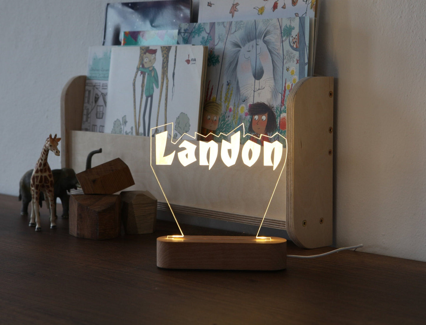 Personalized Plexi Night Light with Name - Nursery Decor