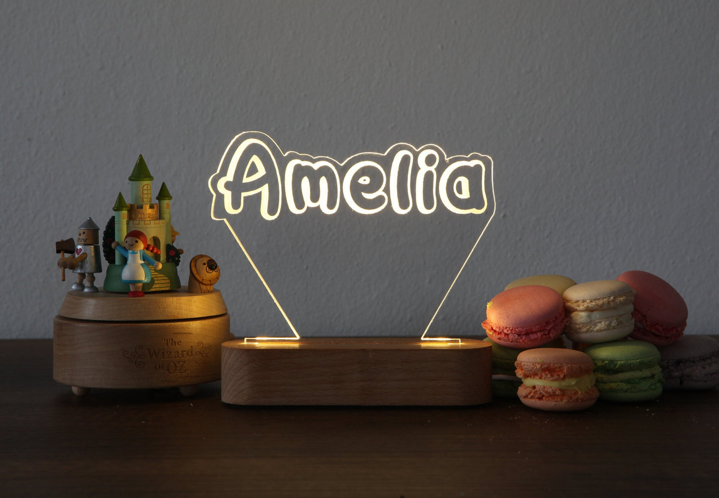 Personalized Plexi Night Light with Name - Nursery Decor