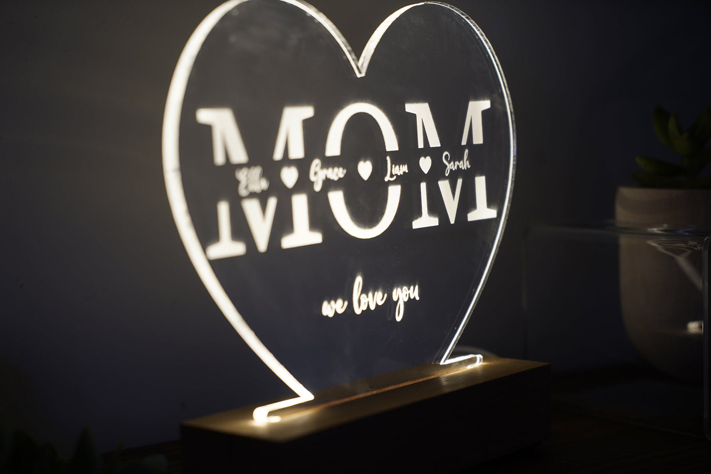 Gift for Mommy - Custom Night Light for Mom