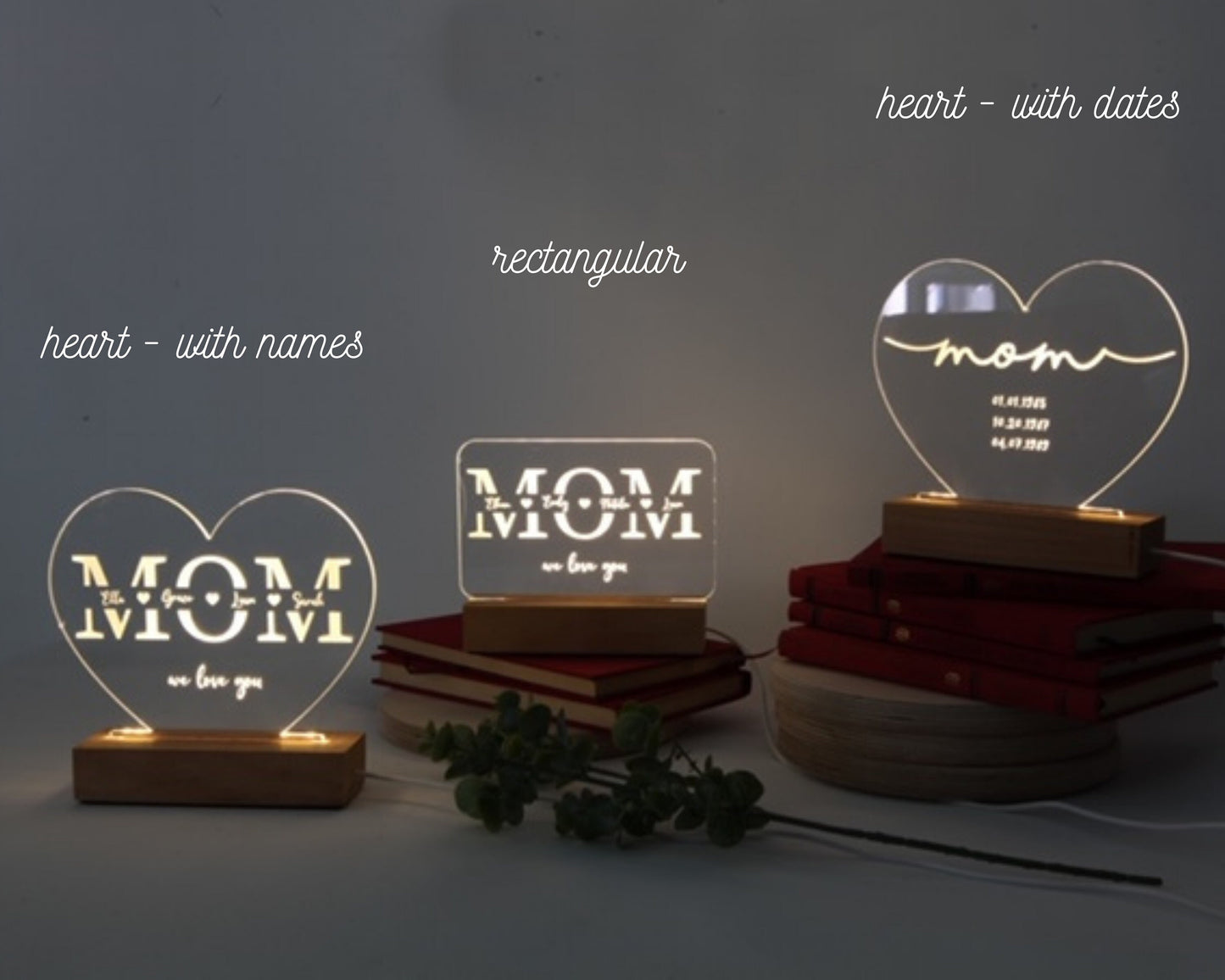 Gift for Mommy - Custom Night Light for Mom