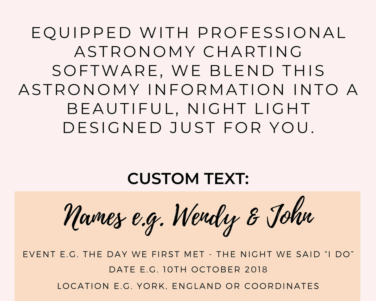 Custom Constellation Star Map Night Light for Mother Wife 