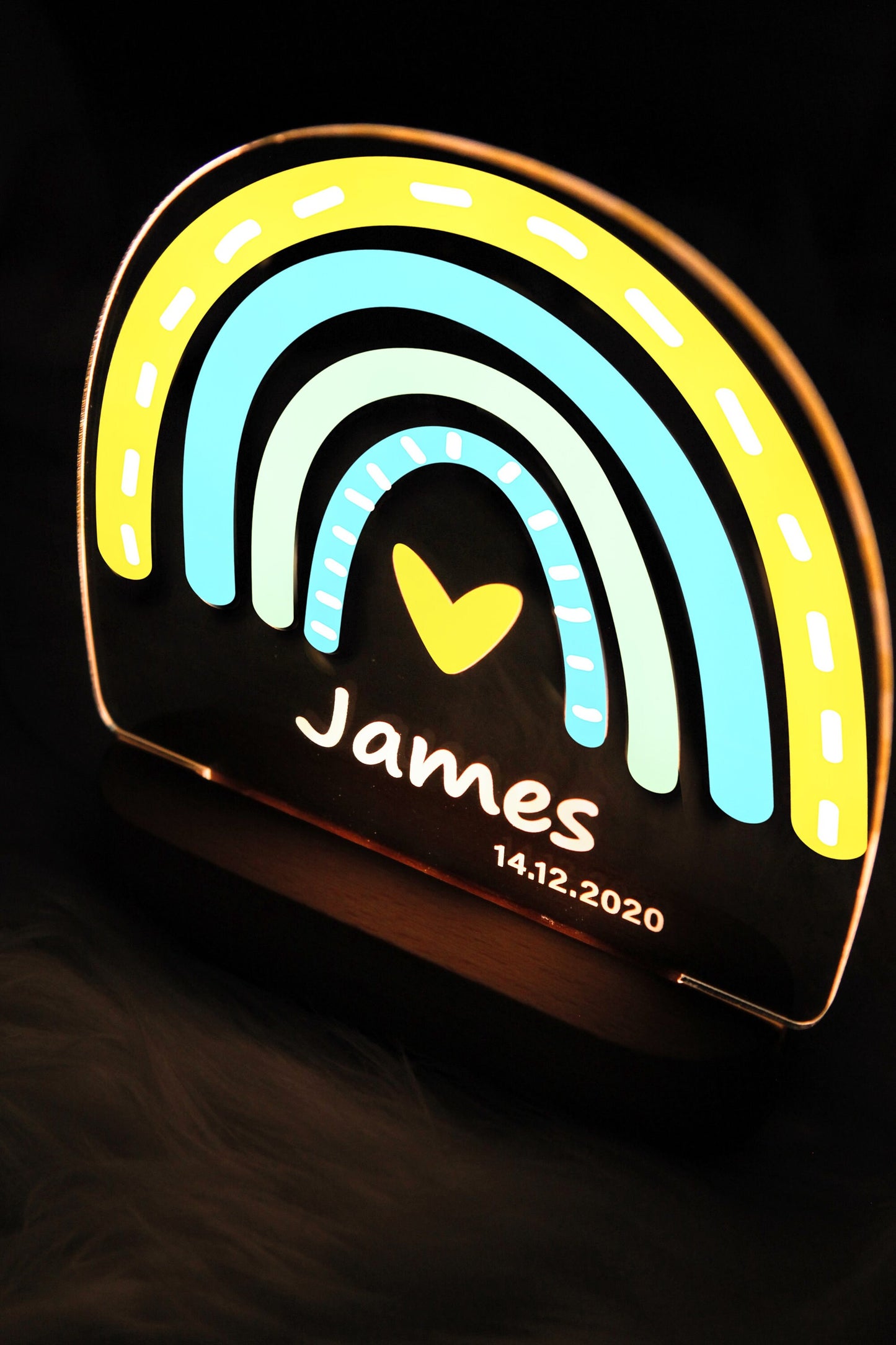 Custom Rainbow Night Light - Toddler Name Gifts