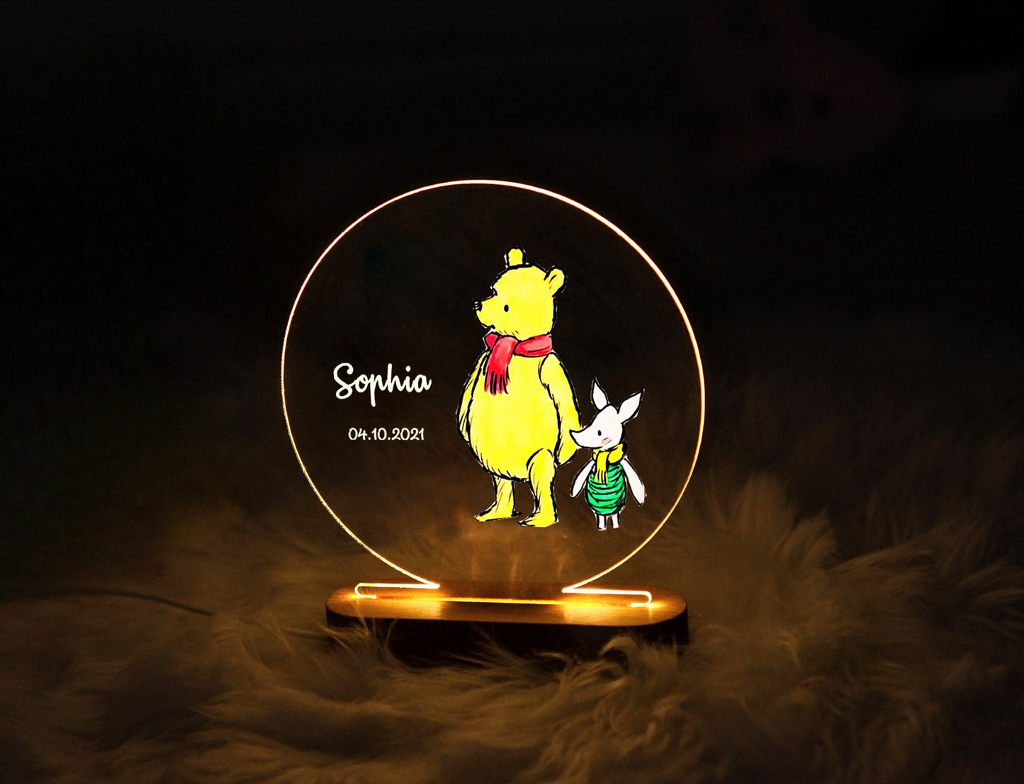 Custom Name Night Light - Baby Birthday