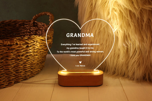 Grandma Personalized Heart Keepsake