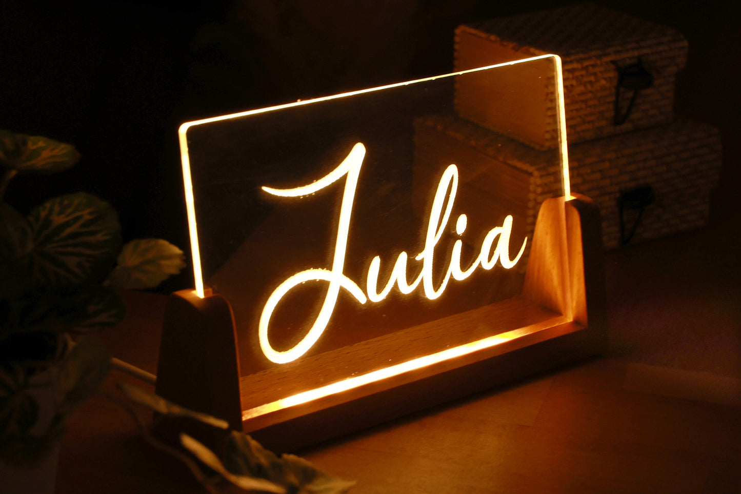 Personalized Name Plexi Night Light - Gift for Christmas