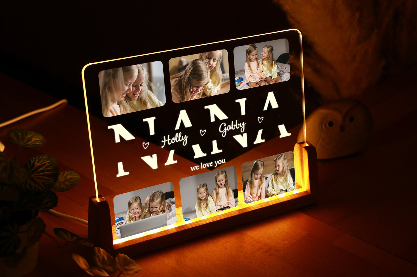 Personalized Photo Night Light - Mother Gifts - Gift for Mom - Mom Gift from Daughter