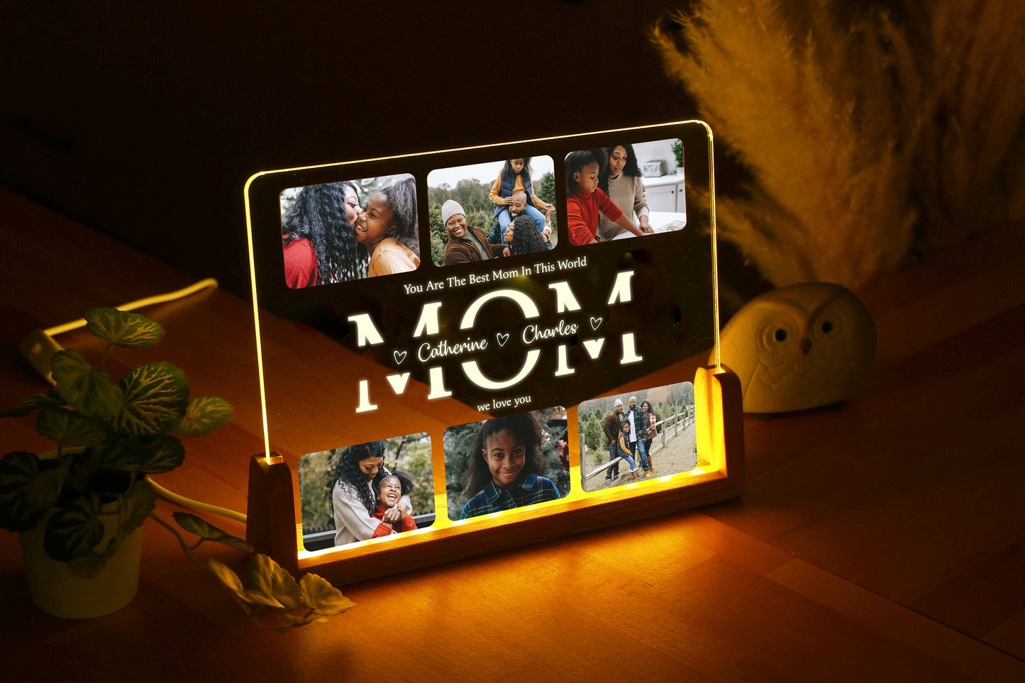 Personalized Photo Night Light - Mother Gifts - Gift for Mom - Mom Gift from Daughter