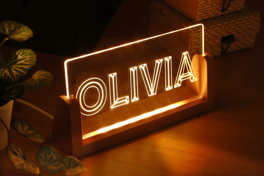 Led Desk Light Plate Personalized Est Ornament Office Desk Decor