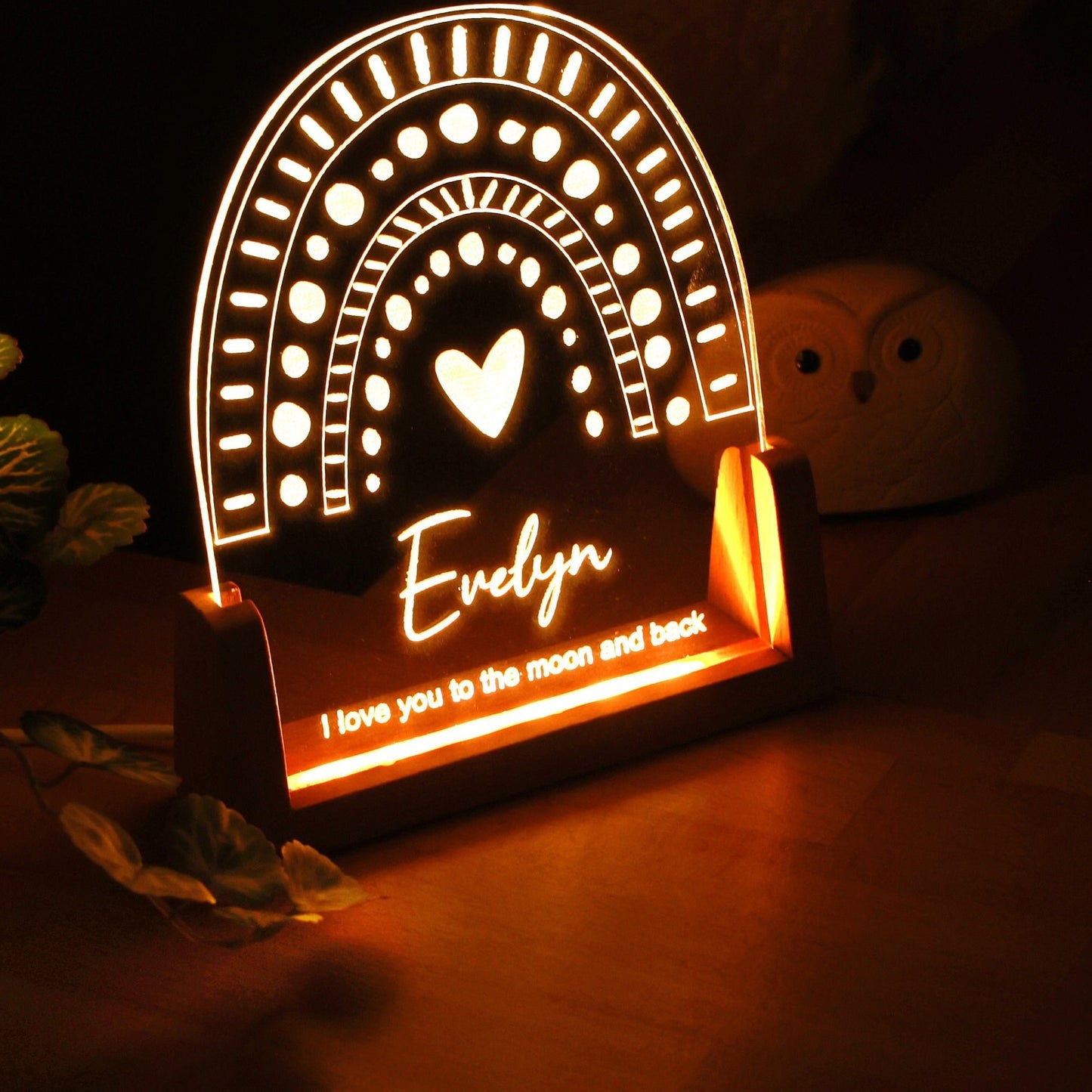 Kid Nightlight Name Personalized Christmas Gift,