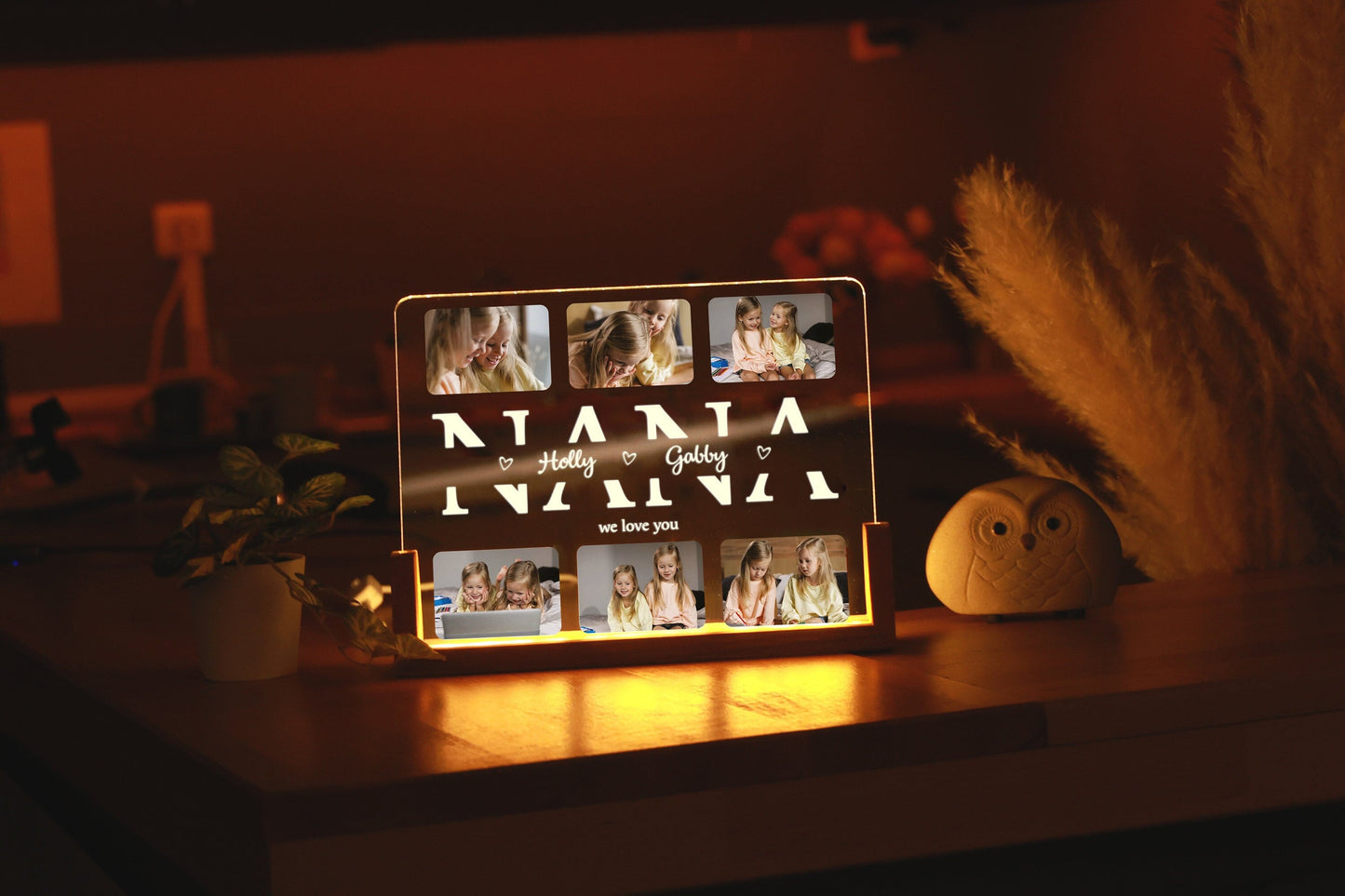 Custom Photo Night Light for Nana - Gift for Nana - Nana Lamp