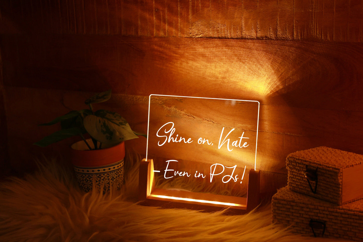 Custom Message Night Lamp - Personalized Christmas Gift