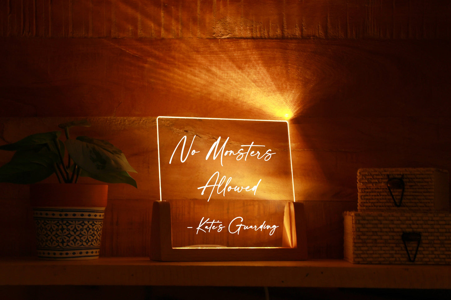 Personalized Night Light with Message - Nursery Decor - Personalized Kids Gifts