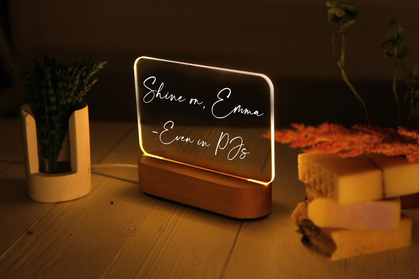 Custom Message Night Lamp - Kids Night Light