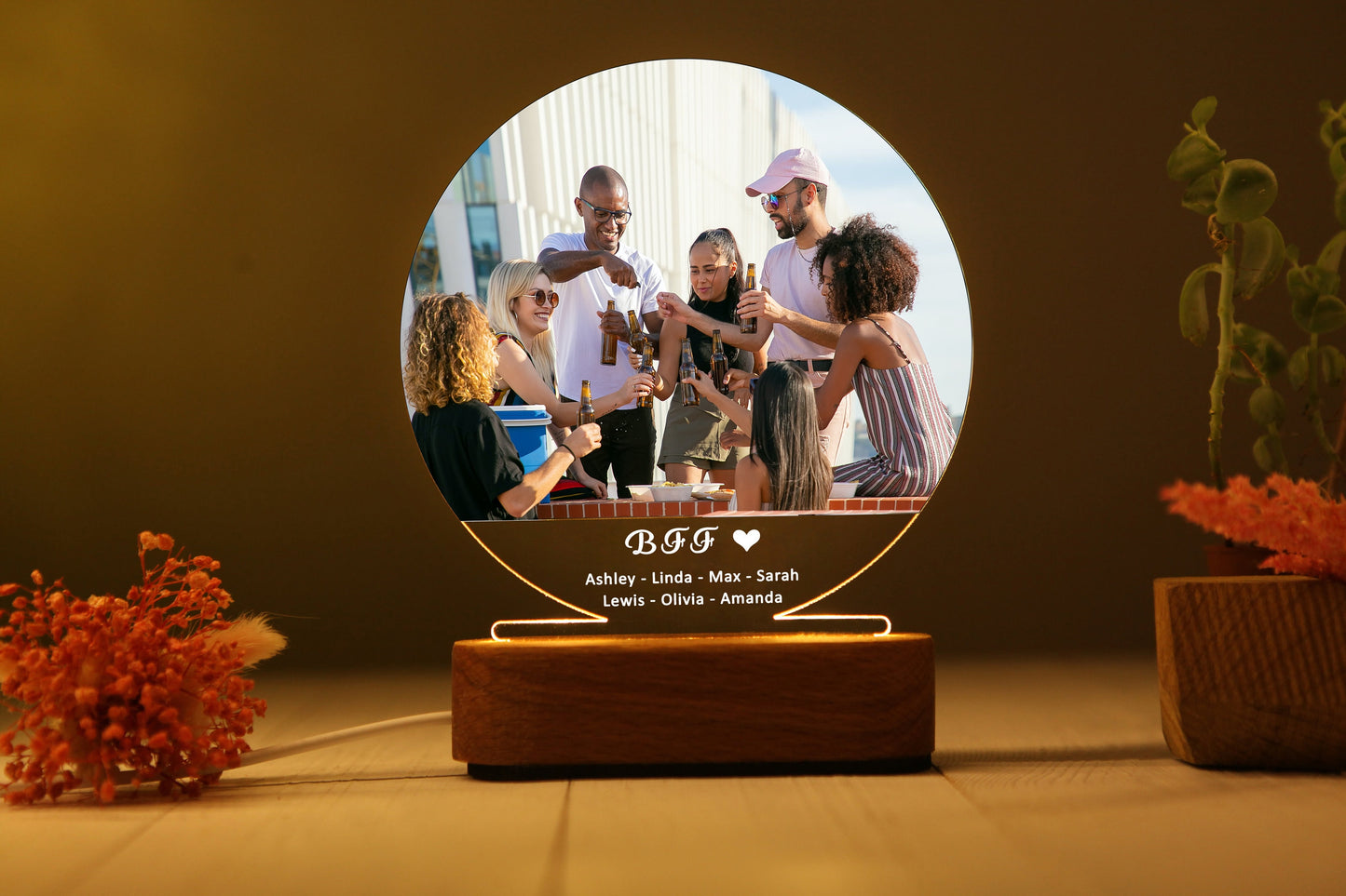 Custom Photo Plaque for Best Friend - Gift for Her / Him - BFF Gifts