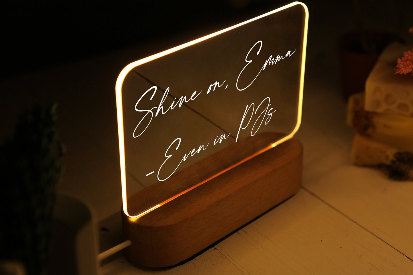 Custom Message Night Lamp - Kids Night Light