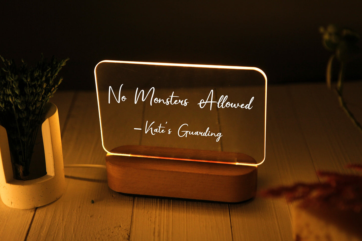 Custom Message Night Lamp - Kids Night Light